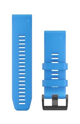 GARMIN QuickFit, horlogepolsband van siliconen, 26mm, Blauw, Geschikt voor Fenix 5X/6X/7X, Eunduro 1/2, Tactix, Quatix 6X/7X