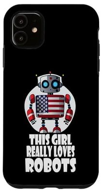 This girl really loves robots, Robotics for Kids Robot Case for iPhone 11