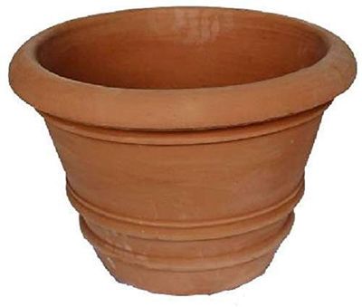 VASO IMPRUNETINO IN TERRACOTTA DIAMETRO CM. 60, ALTEZZA CM. 51 – FATTO A MANO ARGILLA GALESTRO