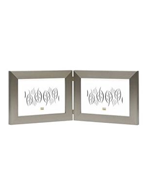 Deknudt Frames S41VD1-H2H-15,0 x 20,0 - Moldura horizontal para fotos (resina, 15 x 20 cm), cor prateada