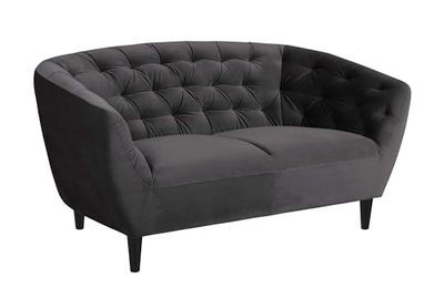 AC Design Furniture Ragnar 2 plazas de Madera, Color Gris, L: 84 x W: 150 x H: 78 cm