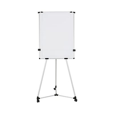 Bi-Office Earth Kyoto Lavagna Portablocco Treppiede, Con Rotolo Di Carta, Superficie Non-Magnetico, Con Bracci Estensibili, 70 x 100 cm, Superficie Cancellabile A Secco, Cornice In Alluminio