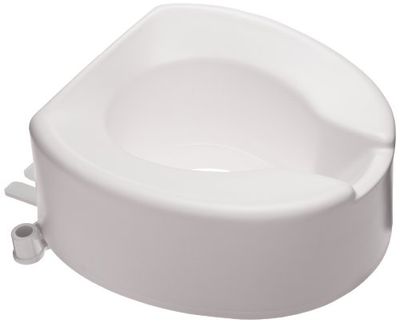 Maddak Tall-Ette Lunette WC surélevée allongée avec support vissé 15,2 cm