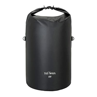 Tatonka WP - Sacca impermeabile da 15 l/25 l/48 l, con chiusura a rullo e volume di 15, 25 o 48 litri, Nero, 48 Liter, Sacca leggera e impermeabile con chiusura arrotolabile