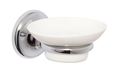 Croydex Flexi-Fix Grosvenor Chrome Easy to Fit Soap Dish , QM701941