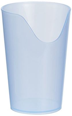 Sammons Preston Nosey Cup, Cut Out Drinking Glass for Stable and Fixed Drinking Position, Functional Translucent Drink Cups for Medical Patients, Transparent Cups for Drinking, 4 Ounces