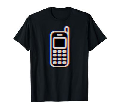 Celda Retro, teléfono móvil Vintage de los años 90 Nostalgia Vaporwave Fun Camiseta