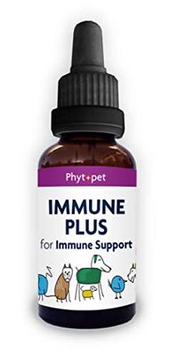 Phytopet Immune Plus - 1 x 100 ML - Remède à Base de Plantes 100% Naturel - Aide à Soutenir et renforcer Le système immunitaire - pour Chiens, Chats, Oiseaux, Chevaux, Animaux de Compagnie