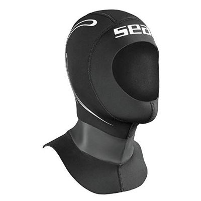 Seac Tekno, 5 mm Neopren-huva för dykning med luftfrigöringsventil, ventilationssystem för herr och dam