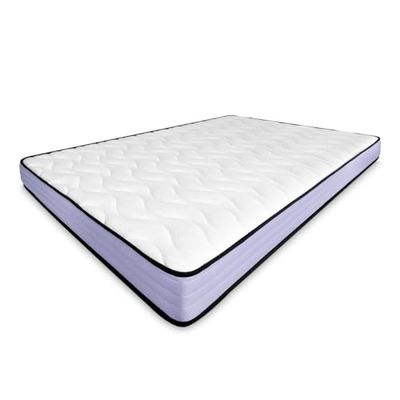 amuéblate online Matelas viscoélastique Violet réversible 90 x 190 cm, fermeté et Confort optimaux, Anti-acariens, antibactérien et hypoallergénique