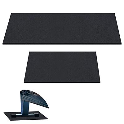 2 Alfombrillas de Remo compatibles con la máquina de Remo Modelo D Concept 2, Antideslizantes y Gruesas de Alta Densidad, para el hogar, Gimnasio, tapete Protector de Piso de Espuma, Color Negro