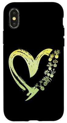 Gardening Heart Potted Plant Case for iPhone X/XS