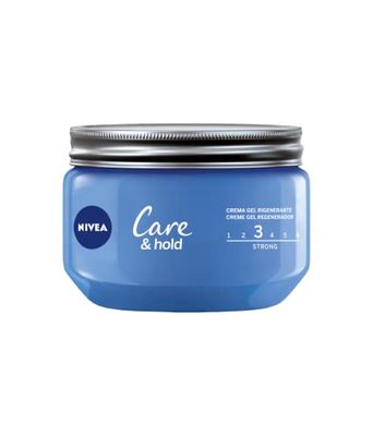 NIVEA Care & Hold Creme Gel Styling Gel da 150 ml, Gel per Capelli a Lunga Tenuta Anti-Crespo, Gel Crema Capelli Corti e Medio-Lunghi con Vitamina B3