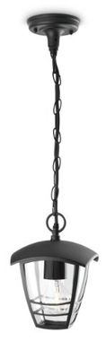 Philips Lighting - My Garden Creek, candeeiro suspenso exterior, casquilho E27, 1 x 60 W, 220 V, cor preta