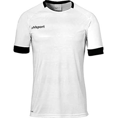 uhlsport Division II Shirt Shortsleeved Type de Haut Homme, Blanc/Noir, XXXL