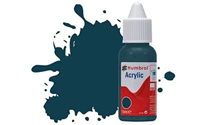 Humbrol Peinture Acrylique No,230 Pru Bleu Mat Flacon Compte-Gouttes, 14 ml