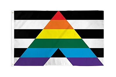 AZ FLAG - Bandera Gay–Straight Alliance - 150x90 cm - Bandera Lgbt Gay 100% Poliéster Con Ojales de Metal integrados - 110g - Colores Vivos Y Resistente A La Decoloración