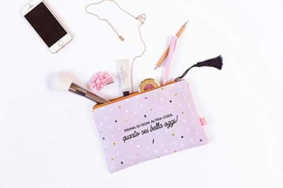 UO Sei Bella Pencil Case, Polyester, Pink, No