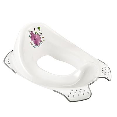 keeeper Wc-brilverkleiner voor kinderen, Hippo, vanaf ca. 1,5 tot ca. 4 jaar, met antislip, Ewa, wit