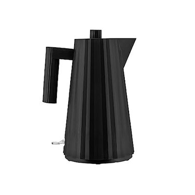 Alessi Plissé MDL06 B - Electric Kettle in Thermoplastic Resin, European Plug 2400W, 170 cl, Black