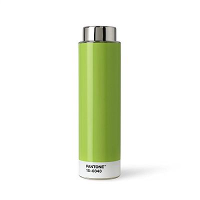 Copenhagen design Pantone Drinking, Tritan (Plastic) Water Bottle, 500 ml, verde, cor do ano 2017, verde 15-0343, tamanho único
