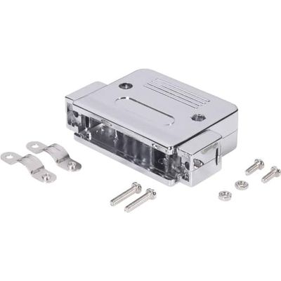 Capot SUB-D 25 pôles BKL Electronic 10120078 plastique, métallisé 180 ° argent 1 pc(s)