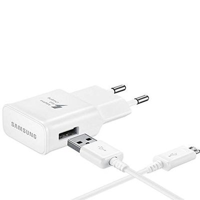 Samsung EP-TA20EWEU snellader met micro-USB 2.0-kabel voor het opladen en synchroniseren