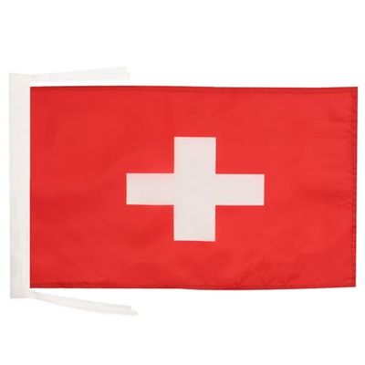 Drapeau Suisse 45x30cm - PAVILLON helvétique 30 x 45 cm haute qualité - AZ FLAG