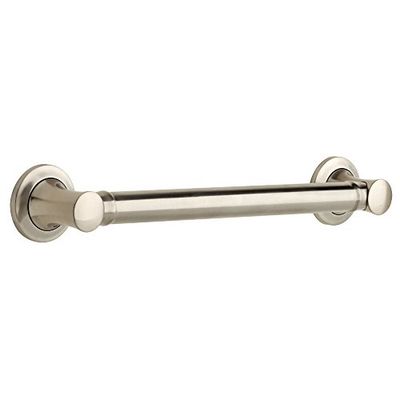 Delta Carlisle - Maniglione decorativo, 24 x 1 1/10,2 cm, Zinco pressofuso e acciaio inox., Nichel satinato, 16 x 1.25 Inch Decorative Grab Bar