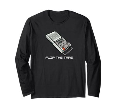 Cassette Tape Player Fan Classic Audio Maglia a Manica