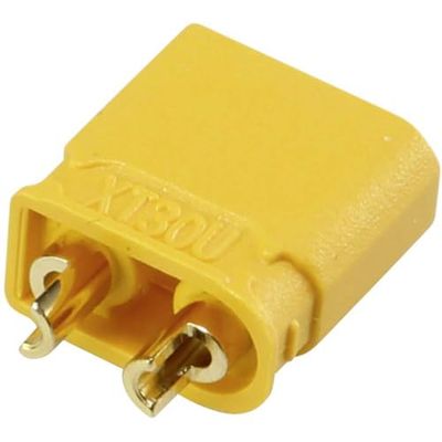 Reely RE-6619104 XT30U Fiche de batterie 2 mm Plaqué or Pour souder 1 pièce