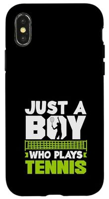 Just A Boy Who Plays Tennis Player Fun Case for iPhone X/XS