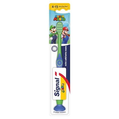 Signal Brosse à dents Junior Extra Soft Uno - Vert - Manuel - Unisexes-Enfants