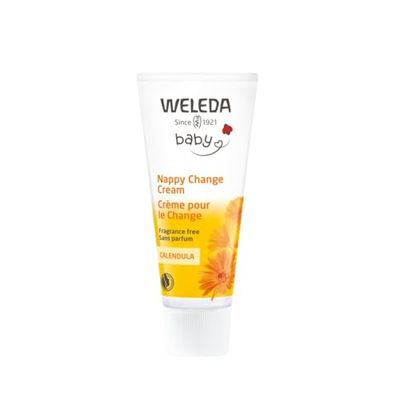 WELEDA - Crème pour le Change Calendula sans parfum - Pour le soin du siège des bébés - La peau est apaisée et protégée efficacement. Rougeurs réduites. - NATRUE - 75 ml