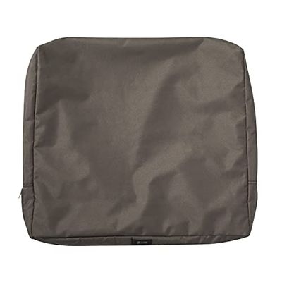 Classic Accessories Ravenna, federa per cuscino per la schiena del patio, resistente per esterni, color tortora scuro, 53 x 50 x 10 cm (lunghezza x larghezza x spessore)