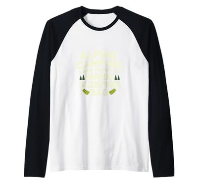 Dove il comfort è un sacco a pelo caldo campeggio alpino Maglia con Maniche Raglan