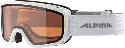 ALPINA Unisexe - Adultes, SCARABEO S Q Lunettes de ski, white, One Size