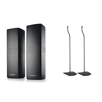 Bose Altoparlanti Surround 700, Nero & UFS-20 serie II Stativi da pavimento universali