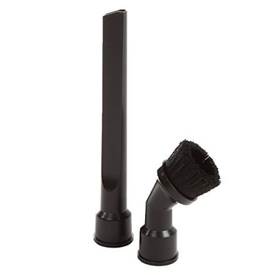 Workshop Wet Dry Vacuum Accessories WS16012A Dual-Fit Crevice Tool/Dusting Brush Shop Vacuum Attachments for Use with Shop Vacuum 1-1/4 and 1-7/8-Inch Hose