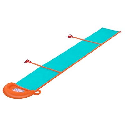 Bestway - H2OGO! Tapis Glissant 1 Piste 4,88 m StompBlast - 488 cm x 129 cm - Vert/Orange