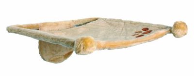 Trixie 43511 Plush Hammock Style Seat for Wall Fixing 42 × 41 cm Beige