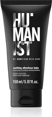 HUMANIST – Men’s Care - Soothing Aftershave Balm – Moisturizing – Nourishing– Shea Butter & Allantoin, Grape Seed Oil & Aloe Juice – 150 ml