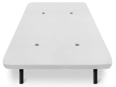 HOGAR24 ES | Base Tapizada con Válvulas de Transpiración | Color Blanco | Incluye Juego de 6 Patas de 32 cm | Medida: 150x190 cm