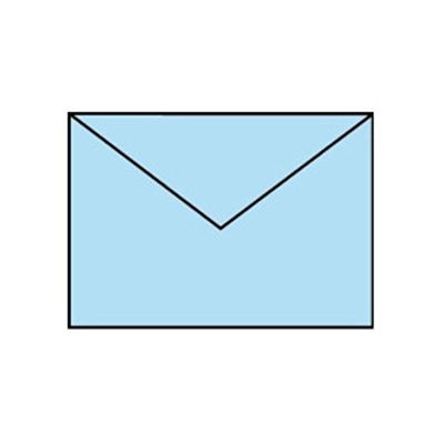 Paperado Lot C6 doublé de tissu enveloppe – Candle Light (Lot de 5) P aqua