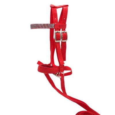 PFIFF- Briglia, Colore: Rosso, 103126