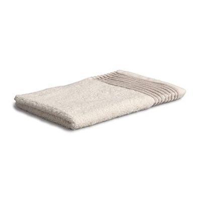 Möve Toalla Wellness para Invitados con Ribete de Chenilla, 30 x 50 cm, 100% algodón (Spinair), Color Natural