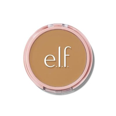 e.l.f. Halo Glow Powder Filter, Polvere Fissante Compatta, Coprenza Leggera e Modulabile, Sfuma L'aspetto dei Pori, Con Soffio Vellutato e Specchio, Vegano & Cruelty-Free, Medium Warm