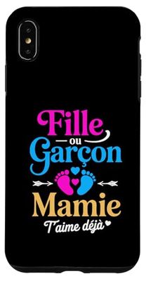 Annonce Sexe Bebe Baby Shower Mamie Bebe Fille Ou Garcon Coque pour iPhone XS Max