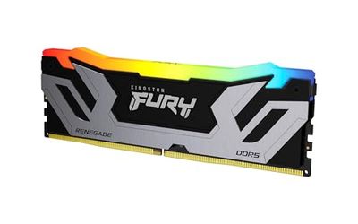 Kingston FURY Renegade DDR5 RGB Argento/Nero XMP 24GB 8800MT/s CL42 CUDIMM Memoria Gaming per Computer Modulo Singolo - KF588CU42RSA-24