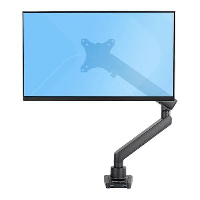 StarTech.com Brazo de Soporte VESA de Sobremesa para Monitor - con 2 Puertos USB 3.0 Incorporados - con Gestión de Cableado)